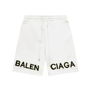 BLCG Split Logo Fleece Shorts in White - 596 - blcg0000596
