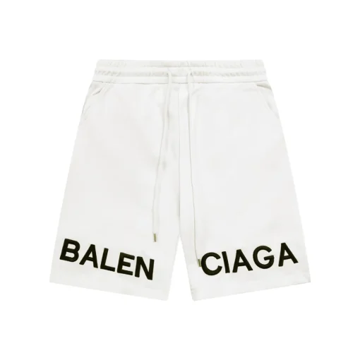 BLCG Split Logo Fleece Shorts in White - 596 - blcg0000596