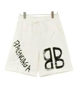 BLCG BB Graffiti Logo Shorts in White - 609 - blcg0000609