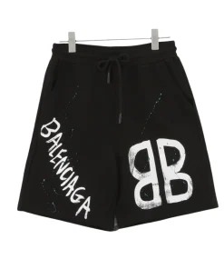BLCG BB Graffiti Logo Shorts in Black - 610 - blcg0000610