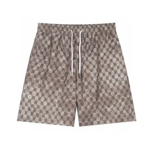 BLCG Monogram Drawstring Shorts in Brown - 615 - blcg0000615