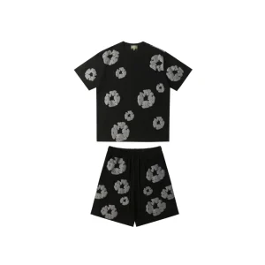 DT Set Black & Gray Tee & Shorts - 131 - dt0000131