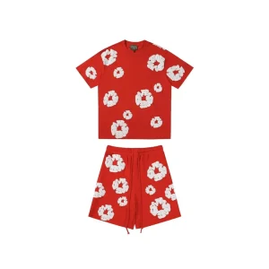 DT Set Red Tee & Shorts - 140 - dt0000140