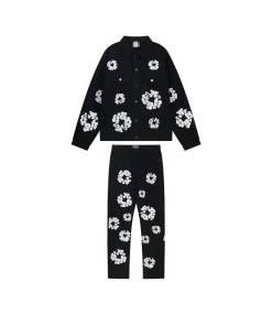 DT Set Black Denim Jacket & Jeans - 157 - dt0000157