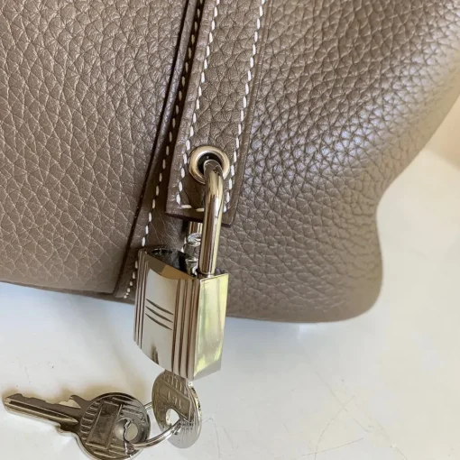 HM Etoupe Clemence Picotin Lock Bag - 8 - hm0000008 - Image 7