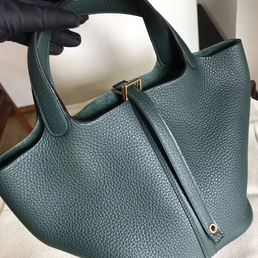 HM Vert Criquet Clemence Picotin Lock Bag - 11 - hm0000011 - Image 5