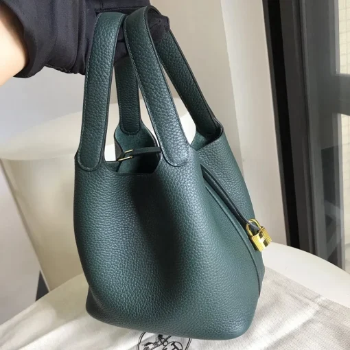 HM Vert Criquet Clemence Picotin Lock Bag - 11 - hm0000011 - Image 3