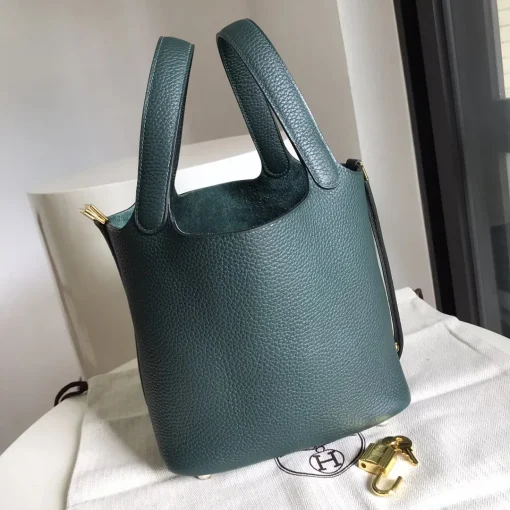 HM Vert Criquet Clemence Picotin Lock Bag - 11 - hm0000011 - Image 4