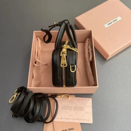 MM Black Leather Micro Bag - 2 - mm000002 - Image 7