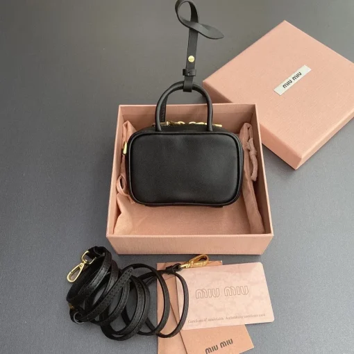 MM Black Leather Micro Bag - 2 - mm000002 - Image 4