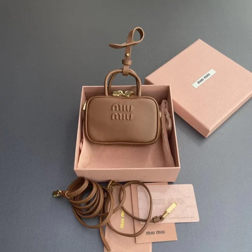 MM Brown Leather Micro Bag - 3 - mm000003 - Image 3