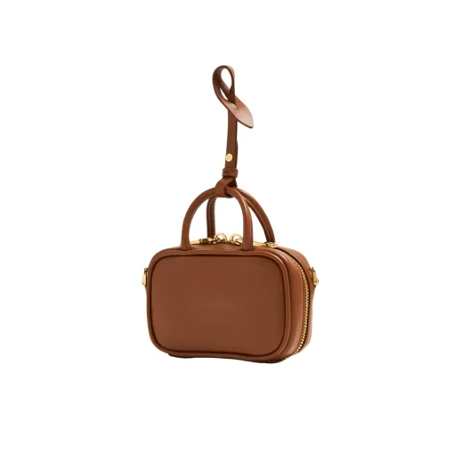 MM Brown Leather Micro Bag - 3 - mm000003