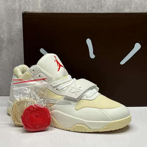 Travis Scott x Jumpman Jack White Cream Shoes Sneakers - nk0003886 - Image 12
