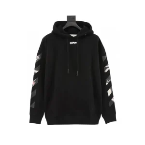 OW Caravaggio Arrows Hoodie in Black - 342 - owf0000342