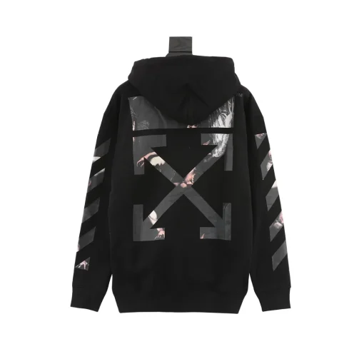 OW Caravaggio Arrows Hoodie in Black - 342 - owf0000342