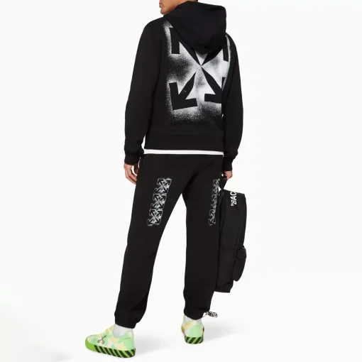OW Stencil Arrow Hoodie in Black - 351 - owf0000351 - Image 3