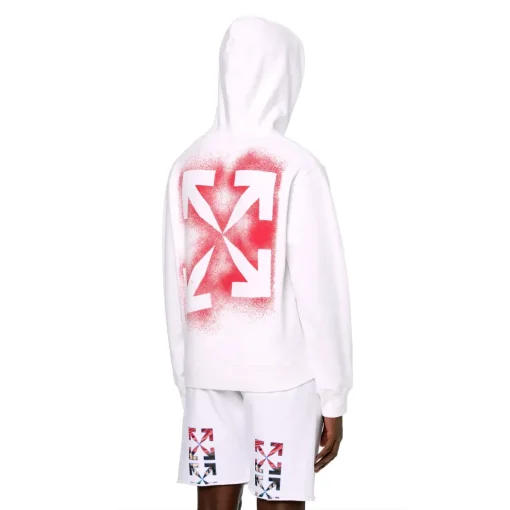 OW Stencil Arrow Hoodie in White - 352 - owf0000352 - Image 3
