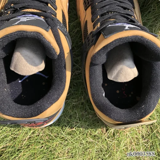 AJ 4 x Travis Scott  Khaki Brown Grey Shoes Sneakers - nk0003588 - Image 9