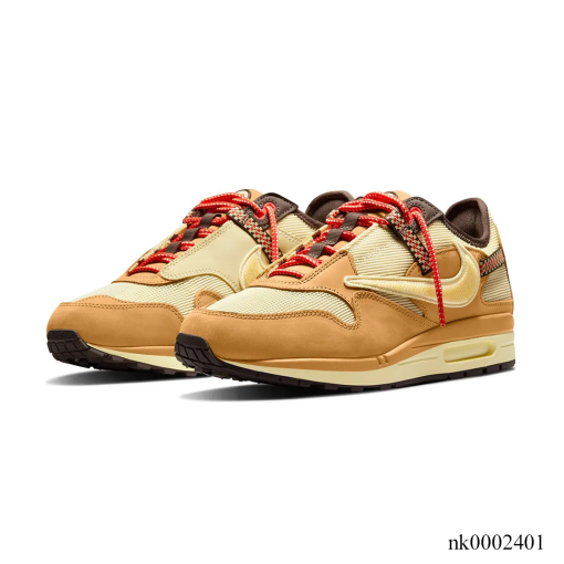 Travis Scott x AM 1 Cactus Jack Wheat Lemon Drop Shoes Sneakers – nk0002401 - Image 3