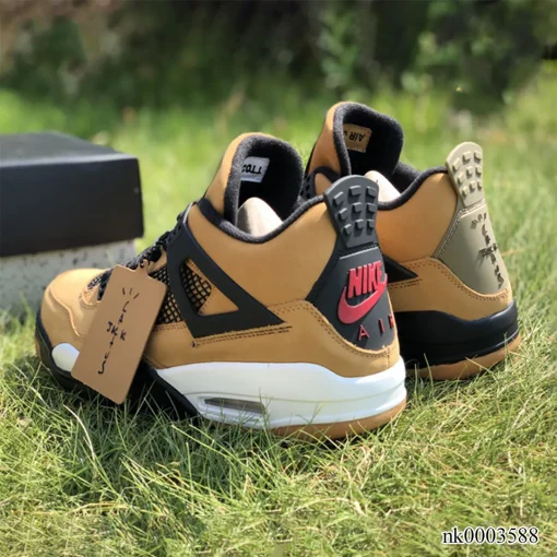 AJ 4 x Travis Scott  Khaki Brown Grey Shoes Sneakers - nk0003588 - Image 10