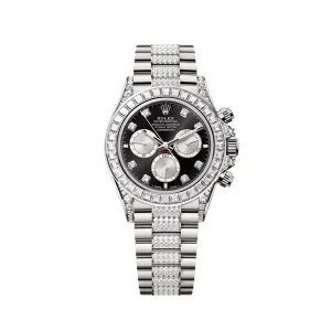 RL Cosmograph Daytona 126539 Black Diamond Bracelet Custom - RL0002