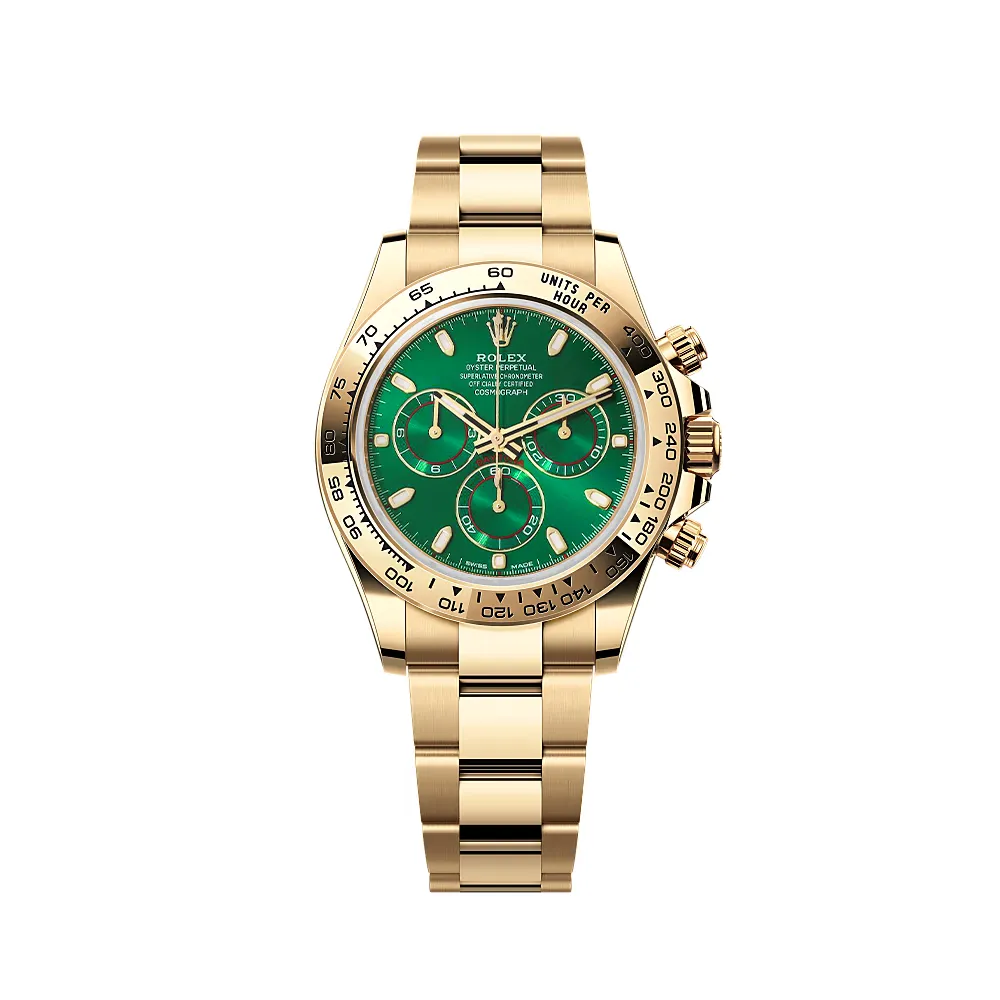 RL Cosmograph Daytona 116508 Yellow Gold Green Dial - RL0006