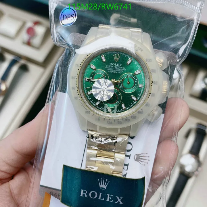 RL Cosmograph Daytona 116508 Yellow Gold Green Dial - RL0006 - Image 3