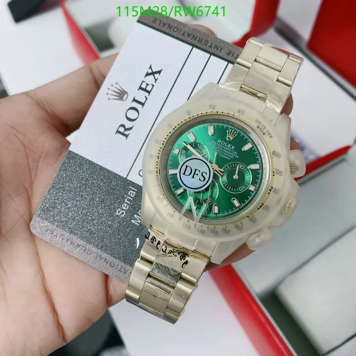 RL Cosmograph Daytona 116508 Yellow Gold Green Dial - RL0006 - Image 6