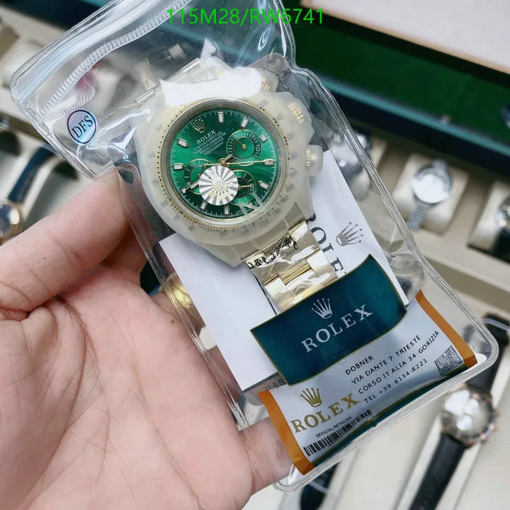 RL Cosmograph Daytona 116508 Yellow Gold Green Dial - RL0006 - Image 7