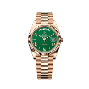 RL Day-Date 40 228235 Rose Gold Green - RL0013