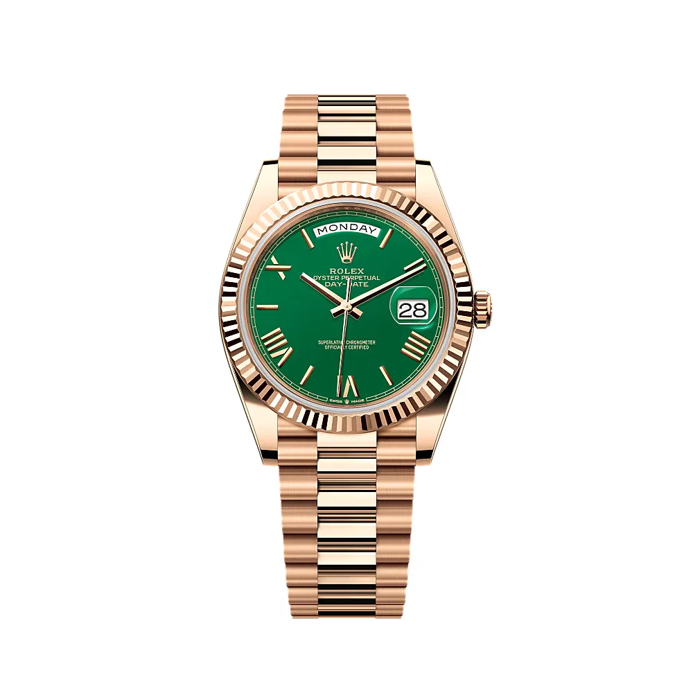 RL Day-Date 40 228235 Rose Gold Green - RL0013