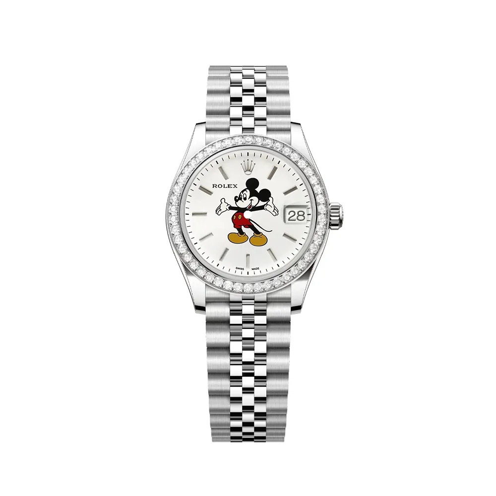 RL Datejust 31 278384RBR Mickey Mouse Steel Custom - RL0017