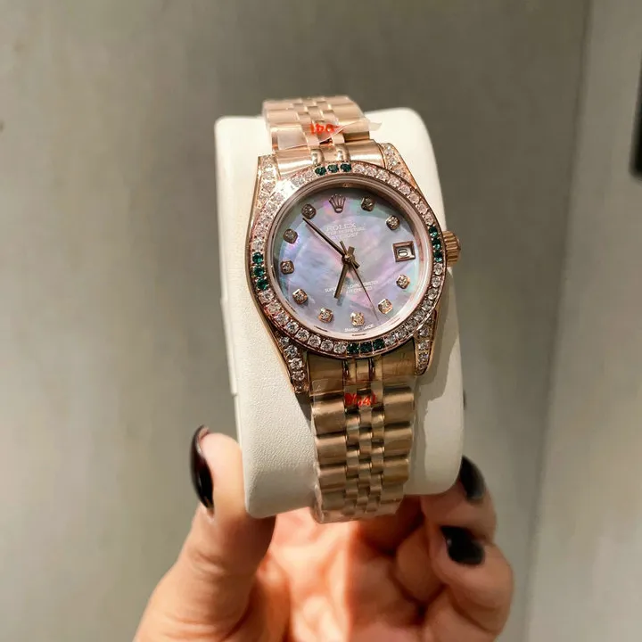 RL Datejust 31 278285RBR Everose Gold Dark Green Diamond Custom - RL0020 - Image 2