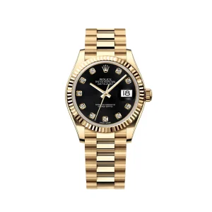 RL Datejust 41 278278 Yellow Gold Black Jubilee Bracelet Custom - RL0040