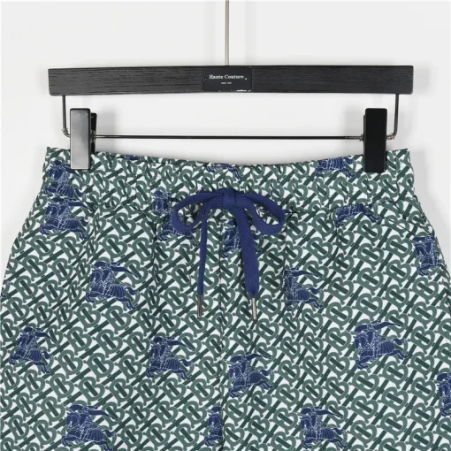BUR Knight Monogram Shorts in Forest Green - 373 - bbr0000373 - Image 3