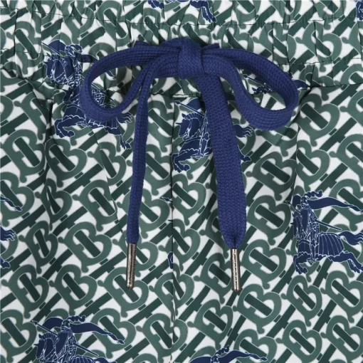 BUR Knight Monogram Shorts in Forest Green - 373 - bbr0000373 - Image 6