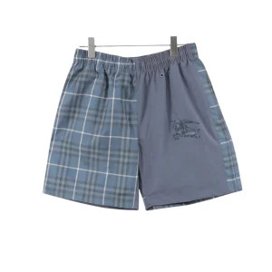 BUR Archive Check Panel Shorts in Blue - 375 - bbr0000375
