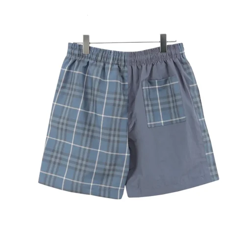 BUR Archive Check Panel Shorts in Blue - 375 - bbr0000375 - Image 2