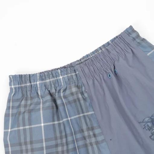 BUR Archive Check Panel Shorts in Blue - 375 - bbr0000375 - Image 4