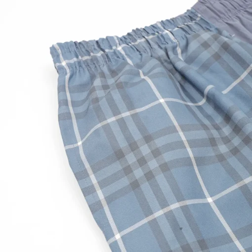BUR Archive Check Panel Shorts in Blue - 375 - bbr0000375 - Image 3