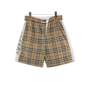 BUR Vintage Check Logo Panel Shorts - 376 - bbr0000376