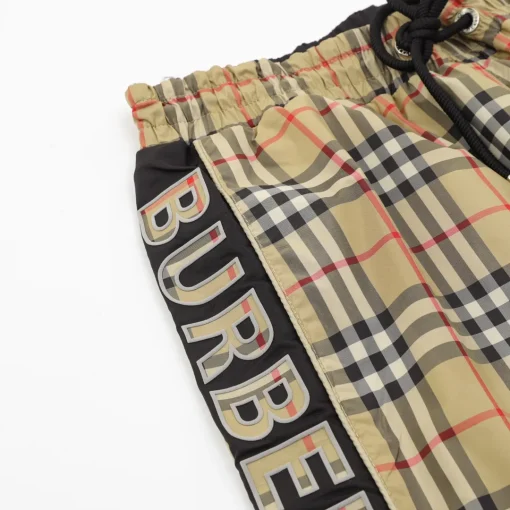 BUR Vintage Check Panel Black Shorts - 377 - bbr0000377 - Image 4