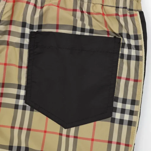 BUR Vintage Check Panel Black Shorts - 377 - bbr0000377 - Image 6