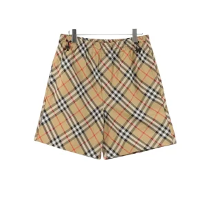 BUR Archive Check Knight Motif Shorts in Tan - 380 - bbr0000380
