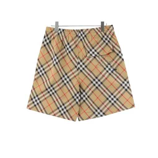 BUR Archive Check Knight Motif Shorts in Tan - 380 - bbr0000380 - Image 2