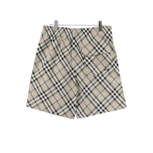 BUR Archive Check Knight Motif Shorts in Beige - 381 - bbr0000381 - Image 2
