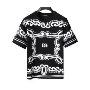 D&G Bandanna Print T-shirt in Black - 105 - dng0000105