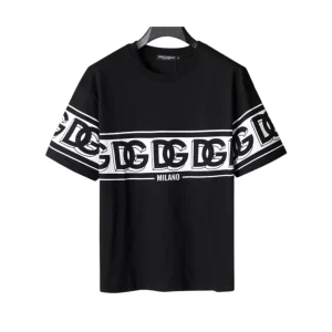 D&G Logo Milano T-shirt in Black - 110 - dng0000110