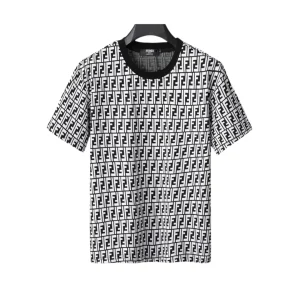 FD Diagonal FF Logo T Shirt in White - 79 - fd0000079