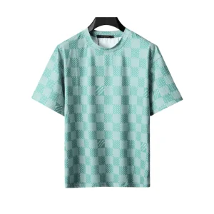 LOV Damier Monogram T-Shirt in Mint Green - lov0000767